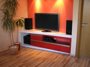 Lakovaná zostava obývacej izby